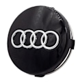 Miniatyrbilde 2 av 5: 4 stk. Passer til Audi A6L A8 A1 A3 A4 A6 C5 Q7 importert Q5L hjulkapsel nav senterdeksel svart dekkdeksel 60mm