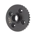 Miniatyrbillede 6 af 8: RC Diff Gear Stål Højholdfast RC Differential Ring og Pinion Gear til 1/10 fjernbetjeningsbil 33T 12T