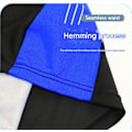 Miniatyrbilde 3 av 4: Badebukser for voksne menn, middels høyde, elastisk midje, fargeblokk, vanntett, boksershorts, strandbriefs blue 3XL