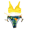 Miniatyrbild 1 av 8: Kvinnor Bikini Baddräkt 2 delar Vattentät Andas Vacker Baddräkt för Beach Simning Party
