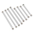 Miniatyrbild 3 av 8: RC Rod Linkage Kit CNC aluminiumlegering Lättvikts RC Suspension Links Set för Traxxas 1/18 RC Car Silver