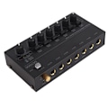 Miniatyrbild 8 av 8: Ljudmixer Ultra Compact Metal Low Noise 6 Channel Stereo Line Mixer för Studio Scen Small Clubs Bar 100 till 240V EU-kontakt