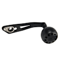 Miniatyrbilde 3 av 8: Baitcasting snellehåndtak 32 mm/1,26 tommer ergonomisk metall fiskesnellehåndtak for Baitcasting DSH019 matt svart