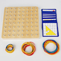 Pikkukuva 4 / 4: Pegboard-tila mielikuvitus lelu varhaislapsuuden matematiikan opetus apulelu pegboard