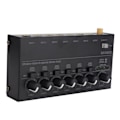 Miniatyrbild 7 av 8: Ljudmixer Ultra Compact Metal Low Noise 6 Channel Stereo Line Mixer för Studio Scen Small Clubs Bar 100 till 240V EU-kontakt