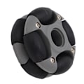 Pikkukuva 7 / 8: 48 mm monisuuntainen pyörä, kaksirivinen, monisuuntainen pyörän vaihto Omnipyörä 14036 robottiteollisuudelle