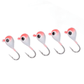 Miniatyrbild 6 av 8: 5 ST Isfiske Jigs Kit Utomhus Isfiske Abborrkrokar Vinterfiskedrag Rosa 5MM