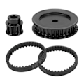 Miniatyrbild 2 av 8: 12T 30T remdrivning växellådor Systembyte för Traxxas 1/10 RC Crawler Car Upgrade DIY Parts Black
