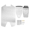 Miniatyrbillede 1 af 8: RC Skid Plate Rustfrit stål RC Chassis Armor Guard til Big Rock 1/10 RC Biler Sølv Udendørs