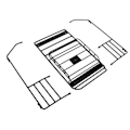 Miniatyrbilde 5 av 8: RC Takstativ Bagasjebrett Jern Takstativ Veltebur for Axial SCX10 for Wrangler Bilskall 313mm Akselavstand