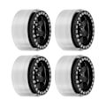 Miniatyrbilde 8 av 8: 4 stk 1,9 tommer Hjulnav Aluminiumlegering Beadlock Hjulnav Tilbehør for Axial SCX10 90046 AXI 03007 for REDCAT MST 1/10 RC Bil Svart