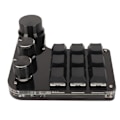 Miniatyrbilde 5 av 8: Mini 9-tasters tastatur med 3 knotter RGB Lys Blå Bryter DIY Programmerbar Universal Mini Makro Mekanisk Gaming Tastatur for PC