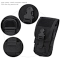 Miniatyrbild 7 av 8: LB-14 1000D Polyester Dubbellager Utomhushängande Mobiltelefonväska Taktik Multifunktion EDC Midjepaket Svart 4 tum