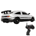 Miniatyrbilde 6 av 8: 1/16 fjernkontroll bilmodell 4-hjulsdrift 2,4Ghz PVC-skall simulert RC Driftbil med 2 sett dekk