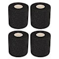 Miniatyrbillede 1 af 8: 4 stk. Fitness Bandage PU Svamp Elasticitet God åndbarhed Atletisk Wrap til Fitness Fodbold Sort