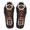 Miniatyrbillede 3 af 8: 1 par 18 tænder Anti-slip Ice Cleat Skovgreb Spikes Crampons Stegjern til Sne Jord Vandring KlatringM