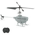 Miniatyrbild 6 av 8: 2.5CH RC Helikopter Automatisk Hinder Undvikande Fjärrkontroll Flygplansleksak med Gyroskop Grå