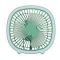 Pikkukuva 3 / 8: Pöytätuuletin Power säädettävä matalan melun latautuva Mini kannettava pystysuora riippuva tuuletin LED-valolla Mint Green