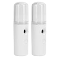 Pikkukuva 5 / 8: 2 kpl Kannettava Nano Kasvohöyrystin Mini Kasvohöyrystin USB-ladattava sumutin 30 ml näkyvä vesisäiliö ihonhoitoon