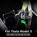 Pikkukuva 5 / 5: Sopii Tesla Model 3/Y -vesikuppirajoittimen pidikekorttipaikkaan, pidike säilytykseen, matkapuhelimen pidike säilytykseen, Tesla-sisusta