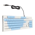 Miniatyrbild 5 av 8: 104 Tangenters Mekaniskt Gaming Tangentbord 28 Bakgrundsbelysningslägen Blå Brytare Plug and Play RGB Trådbundet Datortangentbord för Windows för Linux Blå Vit