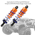 Miniatyrbillede 8 af 8: 2 stk. 92 mm RC olietryksjusterbar forreste støddæmper Passer til ZD Racing 7358 1/10 RC CarOrange