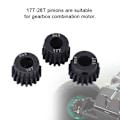 Miniatyrbillede 7 af 8: Motor Motormodul Pinion Gear Hulsætningskomponent til 1/10 1/8 RC Car17-19T