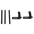 Miniatyrbillede 8 af 8: RC frontkofanger aluminiumslegering modelbil frontkofanger udskiftning til 1/10 RC bil sort
