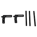 Miniatyrbillede 7 af 8: RC frontkofanger aluminiumslegering modelbil frontkofanger udskiftning til 1/10 RC bil sort