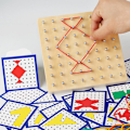 Pikkukuva 2 / 4: Pegboard-tila mielikuvitus lelu varhaislapsuuden matematiikan opetus apulelu pegboard