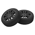 Pikkukuva 1 / 8: 2 kpl 1/16 RC-auton renkaat Kumi Erinomainen pito Kestävä vakaa RC-pyörän rengas BONZAI Jubatusille Intrepid 1/16 RC-autoille