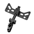 Miniatyrbillede 7 af 8: RC trækkrog Aluminiumslegering Justerbar letvægts anhængertræk til SCX6 1/6 sort