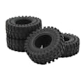 Pikkukuva 4 / 8: 4kpl RC rengaskuoria 1,25 tuuman kumirenkaat RC-tarvikkeet AXIAL 1/24 SCX24:lle FMS 1/24 FCX24:lle musta