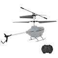 Miniatyrbillede 7 af 8: 2.5CH RC Helikopter Automatisk Hindringsundgåelse Fjernbetjening Flyvemaskinelegetøj med Gyroskop Grå
