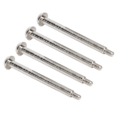 Miniatyrbilde 4 av 8: 4 stk RC Nedre Hengselstift Stål Aluminiumlegering RC Hengselstift med M3 Mutter for ARRMA 1/7 1/8 Series Sølv