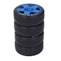 Pikkukuva 6 / 8: 4 KPL 1/8 GT RC-pyörät Vahva pito Maantiekilpa-renkaat Kestävät maantiepyörät 17 mm:n adapterilla Sininen