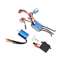 Pikkukuva 4 / 8: 2435 4800KV harjaton moottori 25A ESC 2,2 kg servo RC harjaton moottori 1/16 1/18 RC autoon
