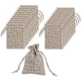 Miniatyrbillede 4 af 5: 10-pak hørposer med snøre, jutesække, naturlige jute snøreposer, jute gaveposer