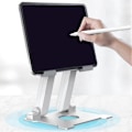 Miniatyrbillede 4 af 5: Tablet computer stand Foldbart laptopstativ Justerbar computer desktop support Kølestativ