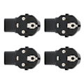 Miniatyrbillede 7 af 8: 4 stk. EU 4,8 mm til IEC320 C13 Konverter 90 Graders Strømstikadapter til Laptop Strømadaptere EU Stik 100‑250V