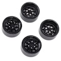 Miniatyrbilde 3 av 8: 4 stk Beadlock-hjul 1-i dypt spor Universal for Traxxas ATV RC Bildeler med skruer Svart