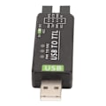 Miniatyrbild 2 av 8: USB till TTL-omvandlare FT232RL-chip Flera skyddskretsar Industriell USB till TTL-omvandlare för flera system Svart