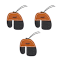Miniatyrbild 5 av 8: 3st Bågskytte Finger Tabs Förtjockade Dubbellager PU Läder Bågskytte Finger Guard Finger Skydd för Recurve bågar Brun