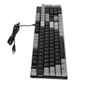Miniatyrbilde 6 av 8: 104 Tasters Mekanisk Gaming Tastatur 28 Bakgrunnsbelysningsmoduser Blå Bryter Plug and Play RGB Kablet Datamaskintastatur for Windows for Linux Svart Grå