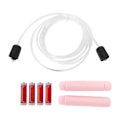 Miniatyrbillede 1 af 8: LED-sjippetov Ergonomisk håndtag Coolt Interessant lysende sjippetov til studerende Voksne Fitness Pink