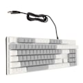 Miniatyrbild 5 av 8: 104 Tangenters Mekaniskt Gamingtangentbord 28 Bakgrundsbelysningslägen Blå Brytare Plug and Play RGB Trådbundet Datortangentbord för Windows för Linux Vit Grå