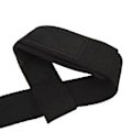 Miniatyrbild 1 av 8: 1 par lyftarmband för tyngdlyftning Bodybuilding Styrkelyft Styrketräning Marklyft Halkfri polyester svart