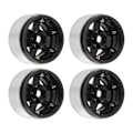 Miniatyrbillede 6 af 8: 4 stk. 1,9 tommer hjulnav Aluminiumlegering Beadlock Hjulnav Tilbehør til Axial SCX10 90046 AXI 03007 til REDCAT MST 1/10 RC Bil Sort
