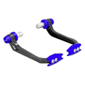Miniatyrbilde 5 av 8: Motorsykkel Styrebeskytter Karbonfiber Stil Aluminium Legering Universal 22mm/0.87in Blå