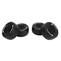 Miniatyrbilde 4 av 8: 4 stk 1/10 skala RC-bildekk Gummidekk Plast Felgnav for 1/10 Off Road fjernkontrollbil